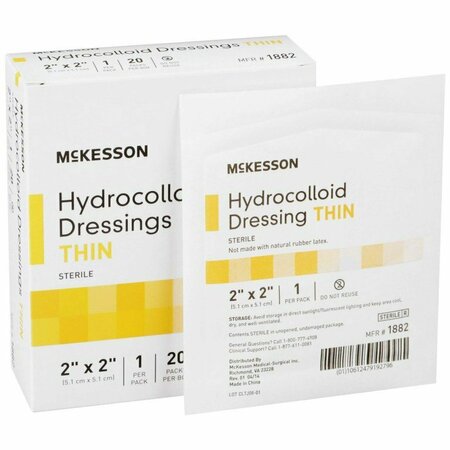 MCKESSON Hydrocolloid Dressing, 2 x 2 Inch, 20PK 1882